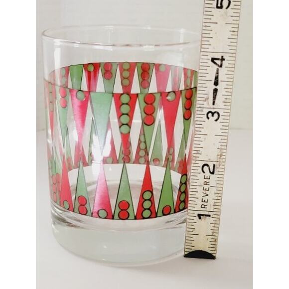 Vintage Retro Board Game Themed Beverage Glasses Set of 4 Barware Dice Dominos - Picture 13 of 14